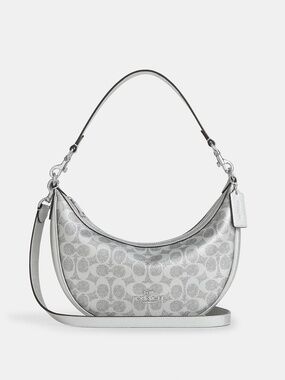 Coach Outlet Aria Shoulder Bag In Signature Canvas